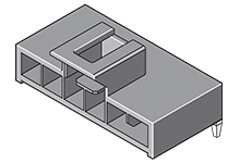 Molex Nano-Fit Series Right Angle Through Hole PCB Header, 2 Contact(s), 2.5 mm Pitch, 1 Row, Shrouded