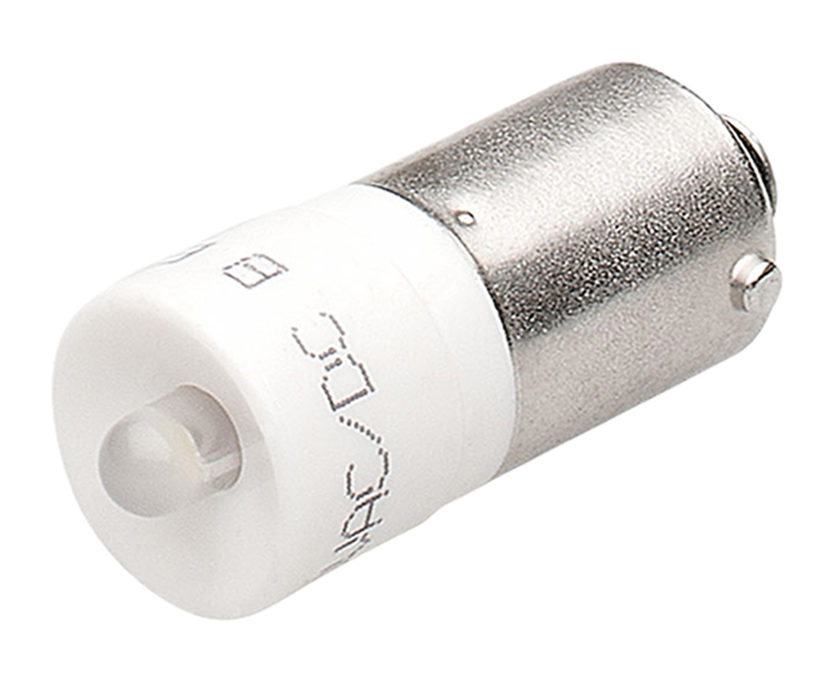 EAO Red LED Indicator Lamp, 130V dc, BA9s Base, 10mm Diameter, 300mcd