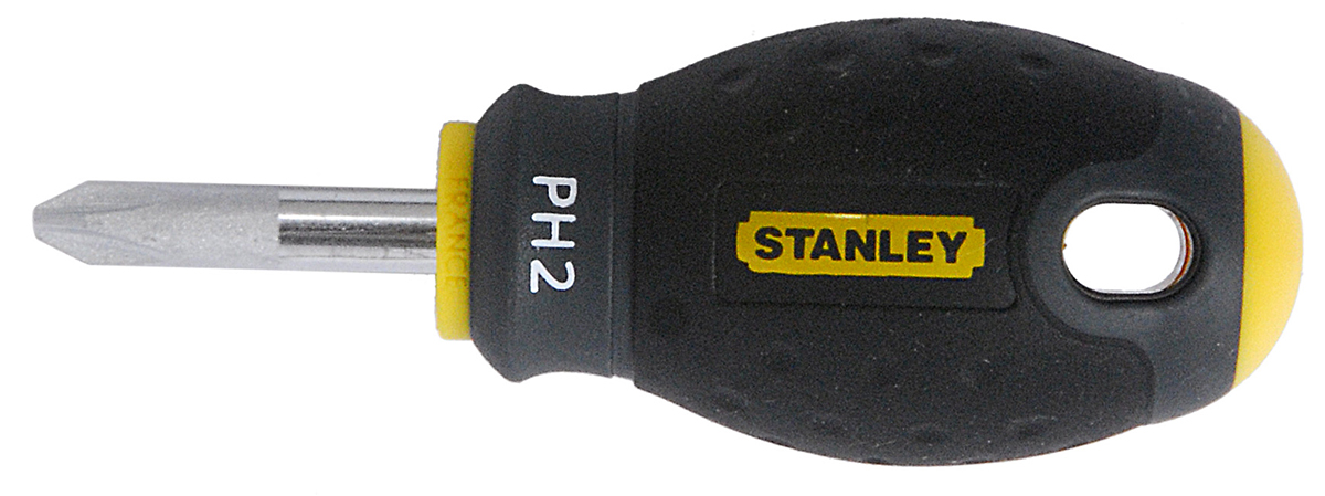 Stanley Phillips Stubby Screwdriver, PH2 Tip, 30 mm Blade