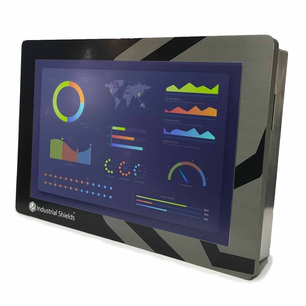 Industrial Shields Touchberry 10.1" & Tinkertouch 10.1 Series HMI Touch Screen HMI - 10.1 in, TFT Type Display, 1280 x