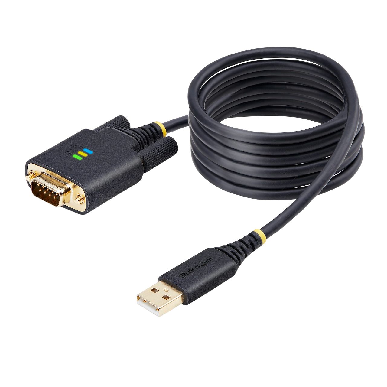 StarTech.com USB 2.0 USB A Male to D-sub 9-Pin Male Male USB Serial Cable Adapter