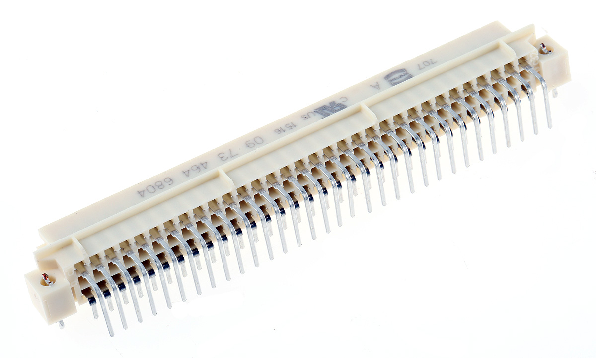 HARTING 64 Way 2.54mm Pitch, Type R Class C2, 2 Row, Right Angle DIN 41612 Connector, Socket