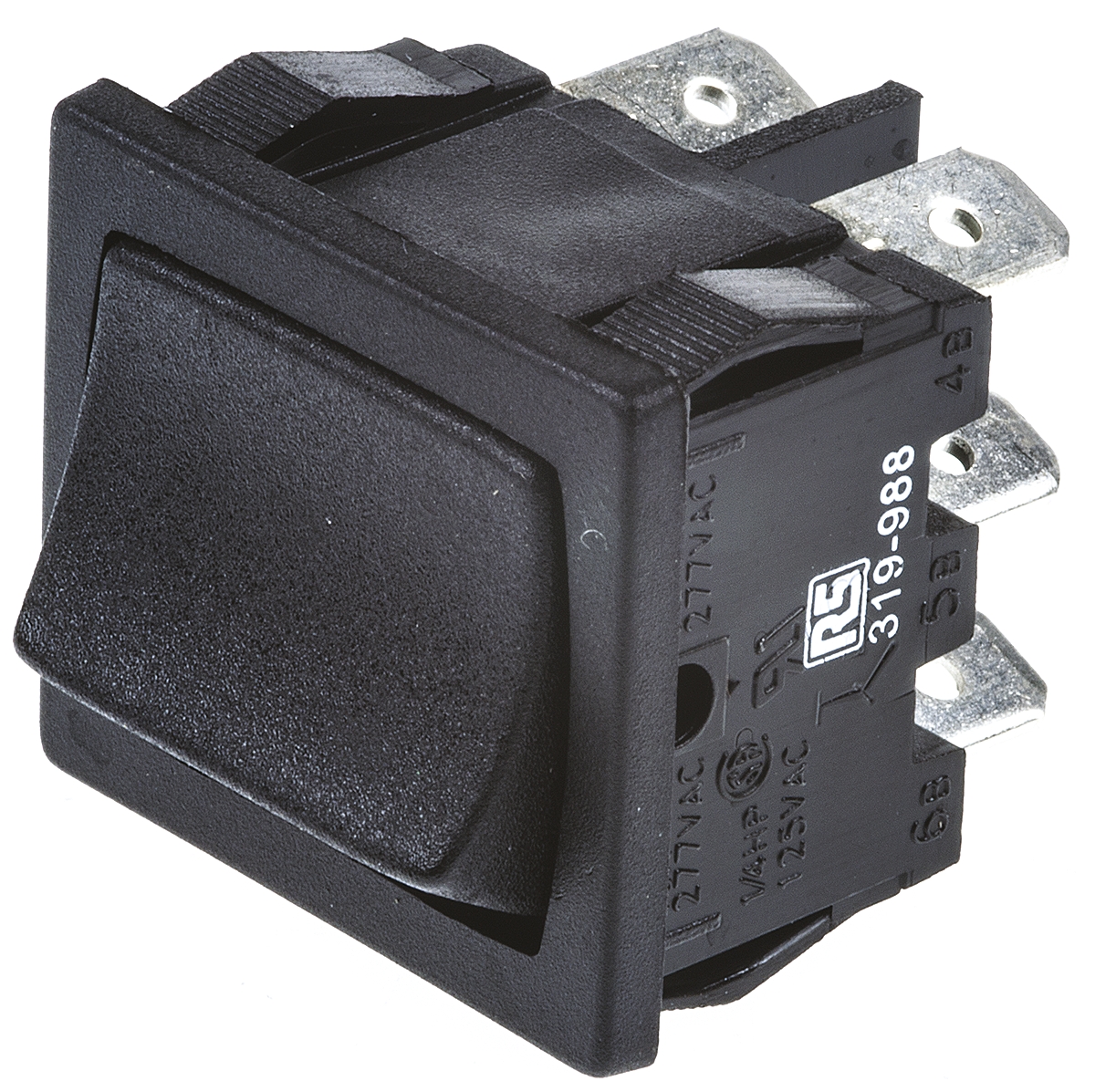 Arcolectric (Bulgin) Ltd DPDT, On-On Rocker Switch Panel Mount