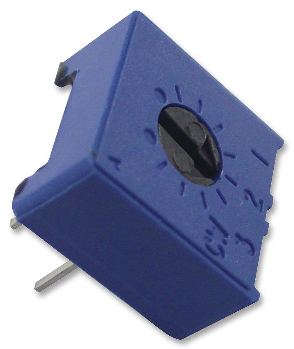 1kΩ, Through Hole Trimmer Potentiometer 0.5W Top Adjust Vishay, 63P