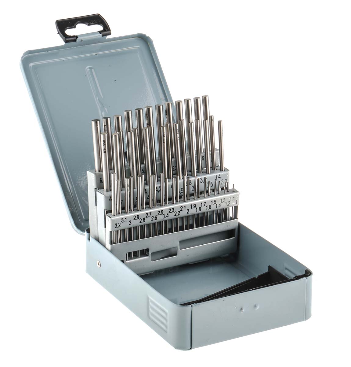 RS PRO Pin Gauge Set, Steel, 51 piece