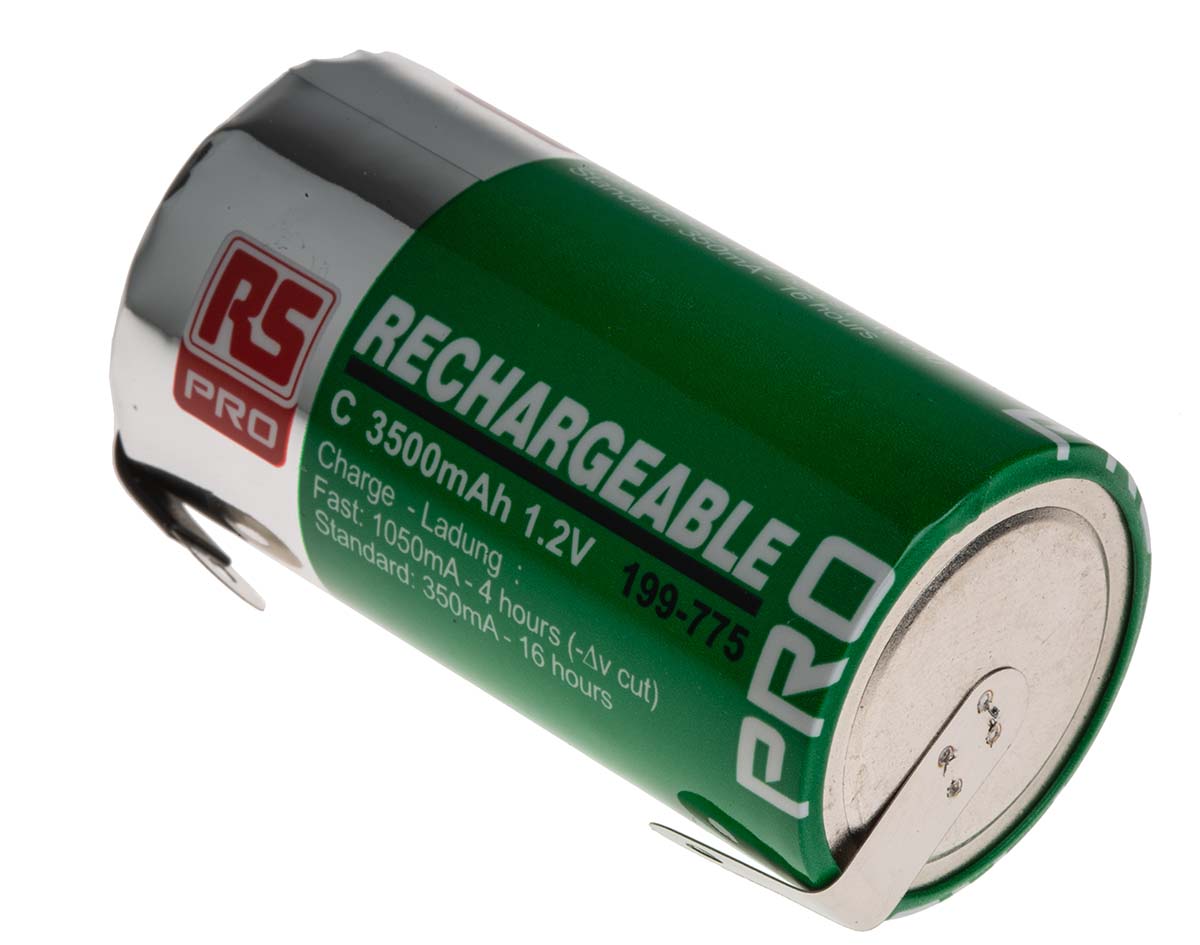 RS PRO RS PRO NiMH C Rechargeable Battery, 3.5Ah