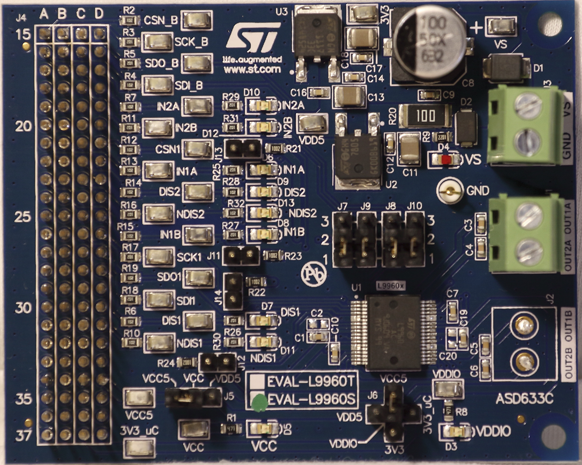 STMicroelectronics Evaluation Board Half-Bridge Driver for EVAL-L9960 for SPC560P-DISP