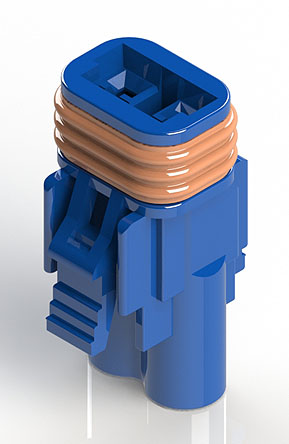EDAC Wire to Wire Connector Cable Mount Socket, 2P, Crimp Termination, 10A, 300 V