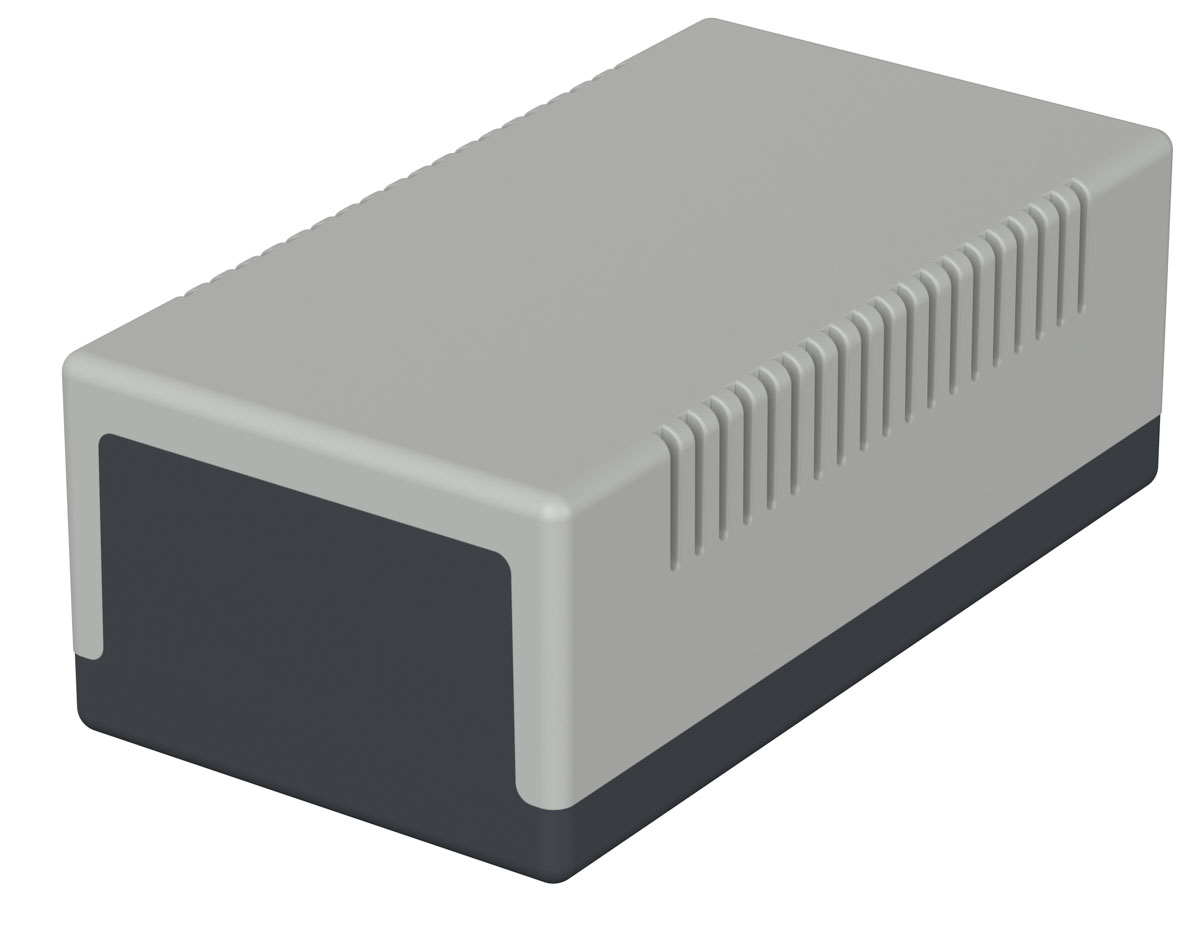 Bopla Element Series Grey Polystyrene Enclosure, IP30, Grey Lid, 150 x 80 x 55mm
