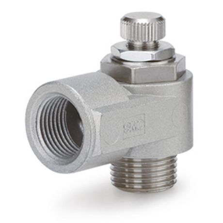 SMC AS Series Tube Flow Controller, G 1/4 Inlet Port, R1/4in Tube Inlet Port x 1/4in Tube Outlet Port