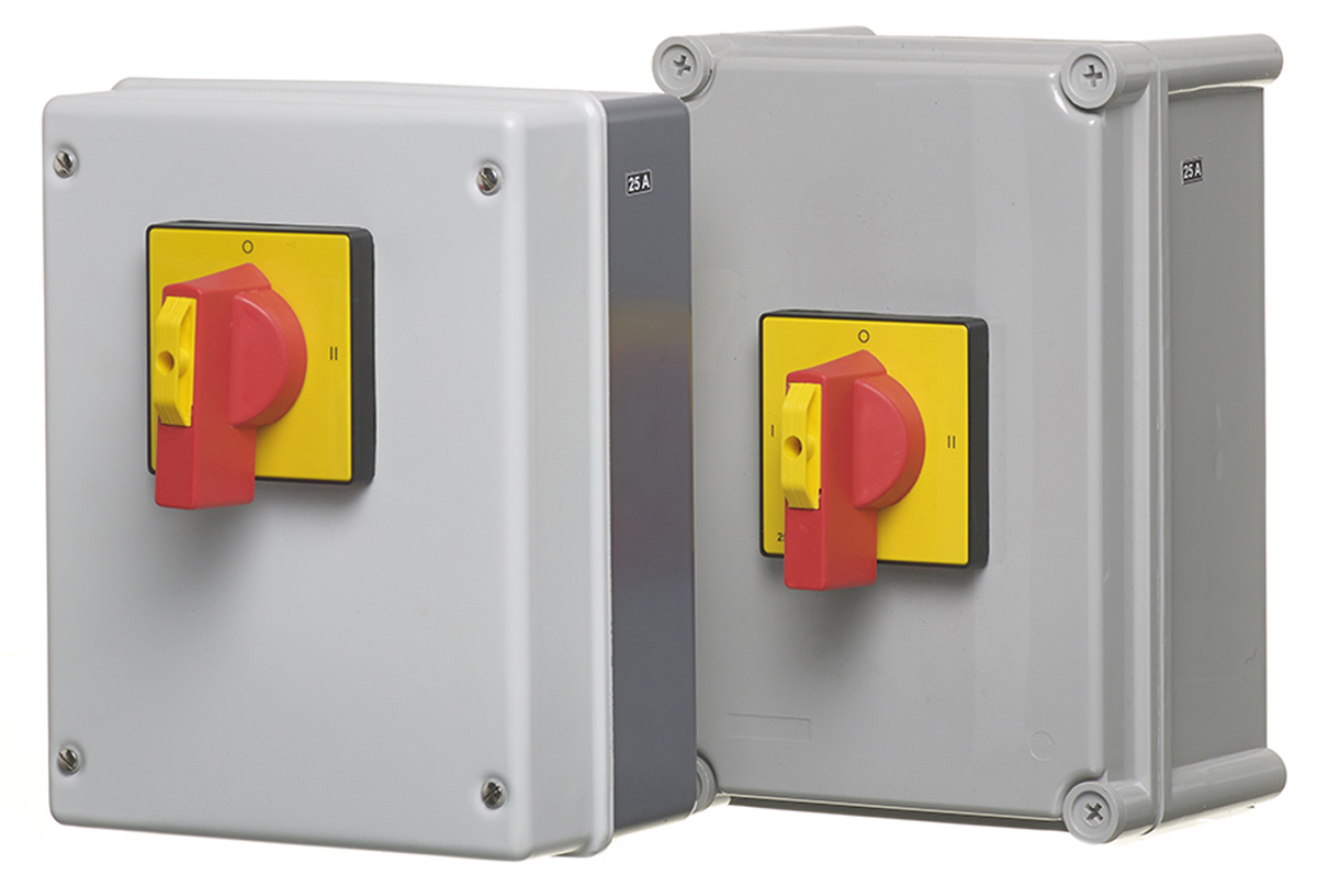 RS PRO 4P Pole Panel Mount Isolator Switch - 63A Maximum Current
