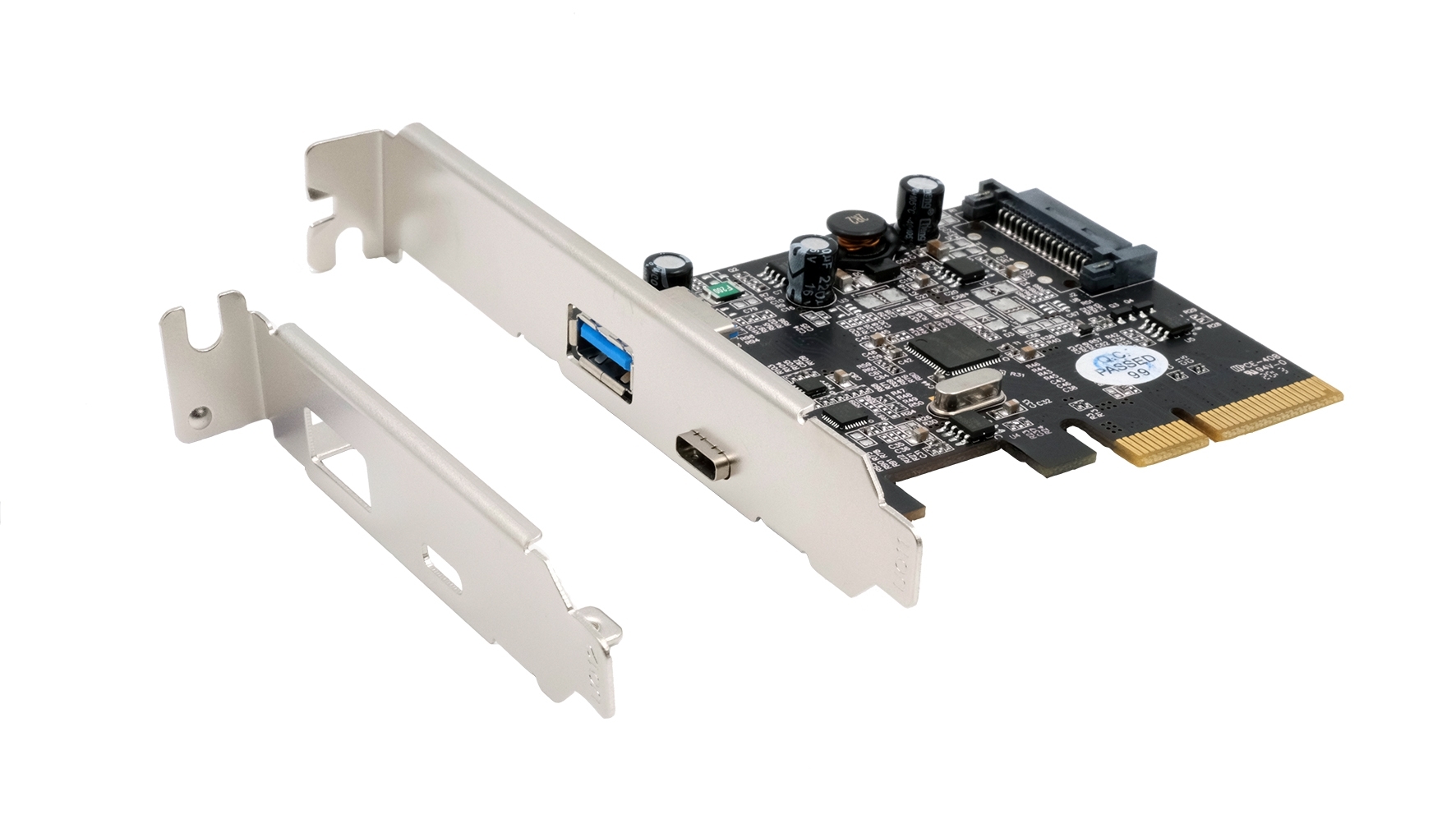 Exsys 2 Port PCIe USB 3.2 Serial Card