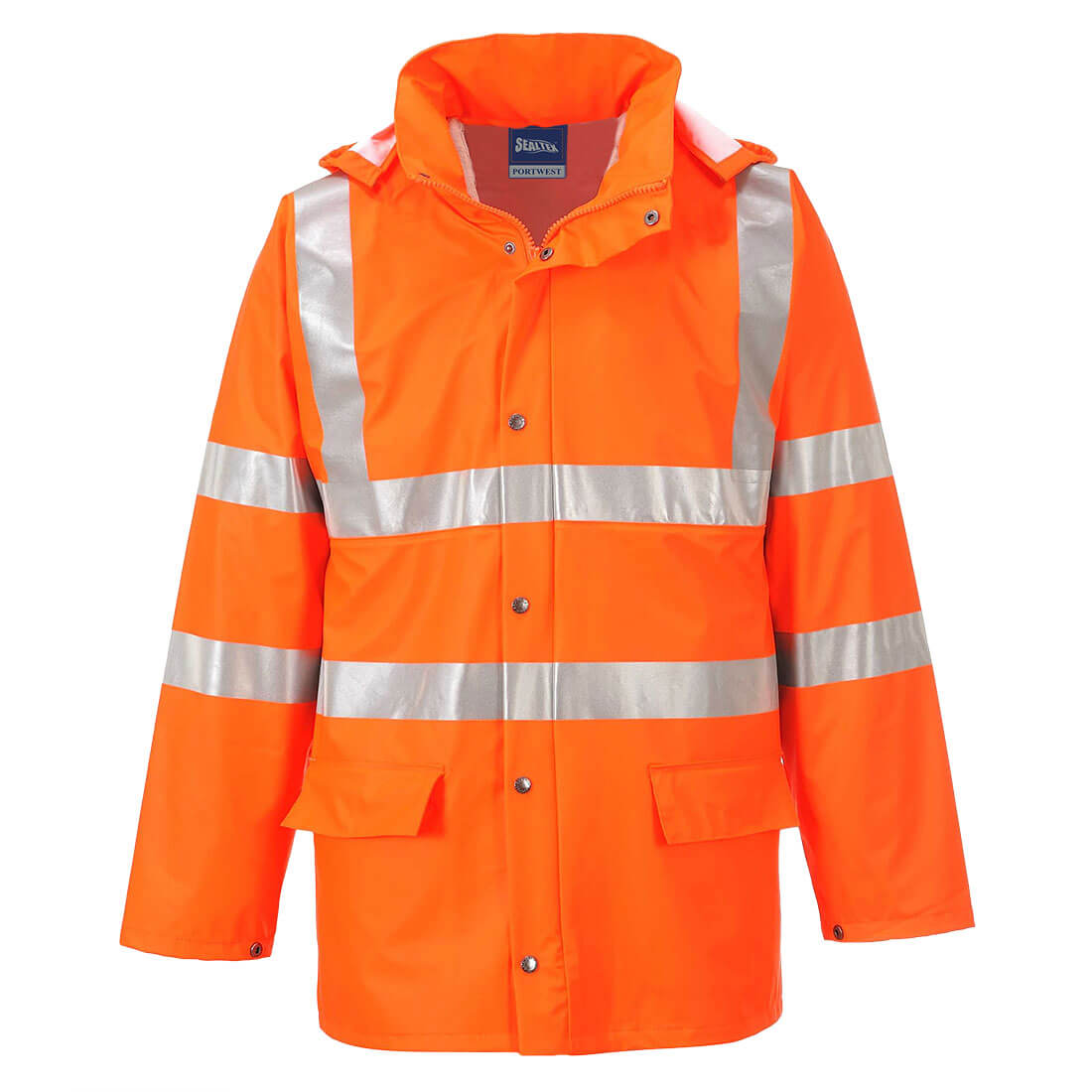 Portwest RT50 Orange Unisex Hi Vis Jacket, L