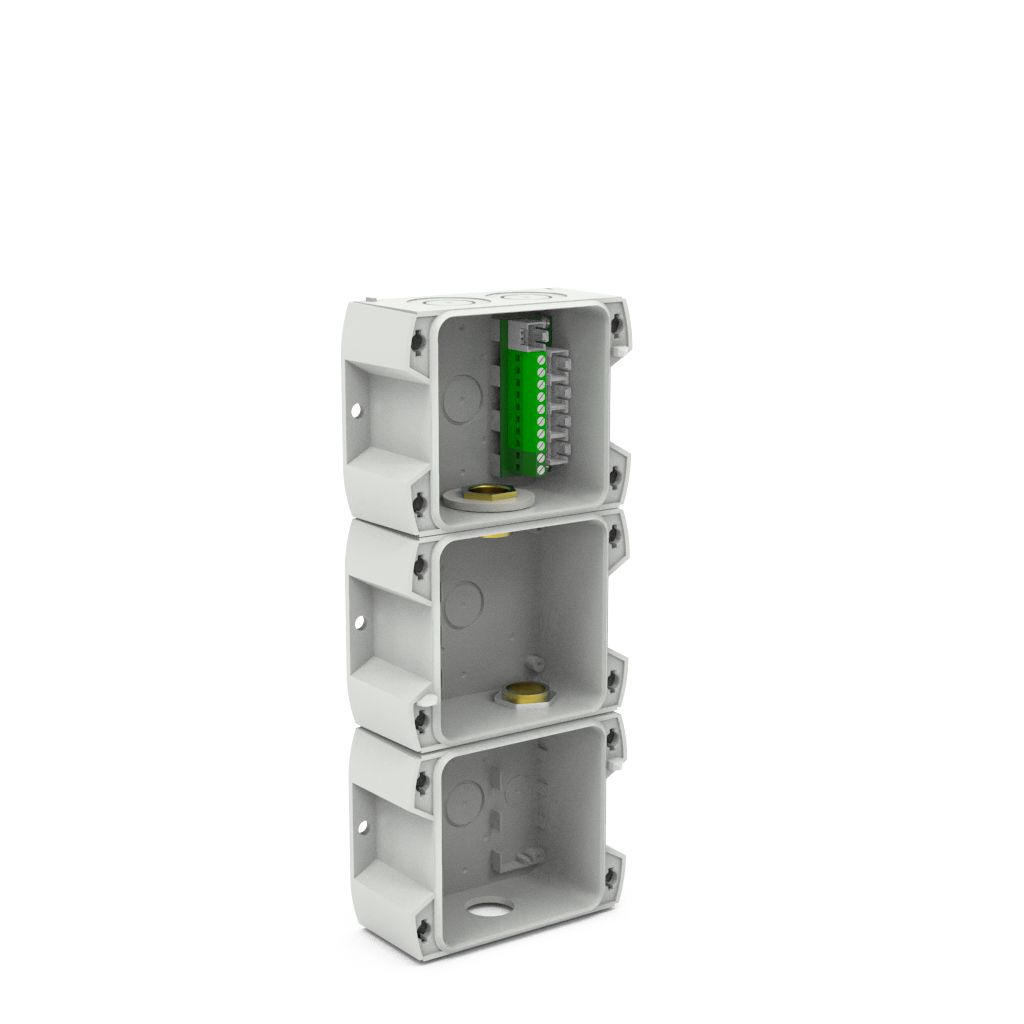 Pfannenberg PYRA Series None Base Unit, 3 Lights, Base Mount