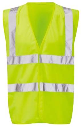 RS PRO Yellow Hi Vis Vest, XXL
