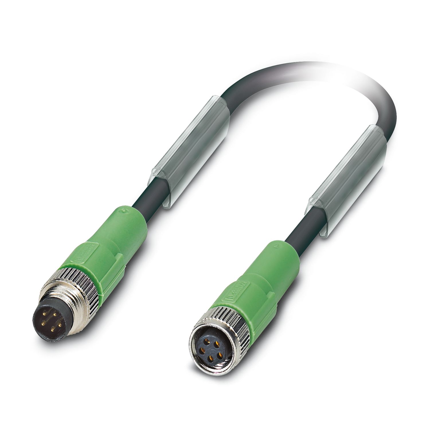 Phoenix Contact Male 5 way M8 to Female 5 way M8 Sensor Actuator Cable, 3 m