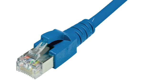 Dätwyler Cables, 5m Cat6a, Blue RJ45 to Male RJ45 Male, S/FTP, Terminated PVC Sheath