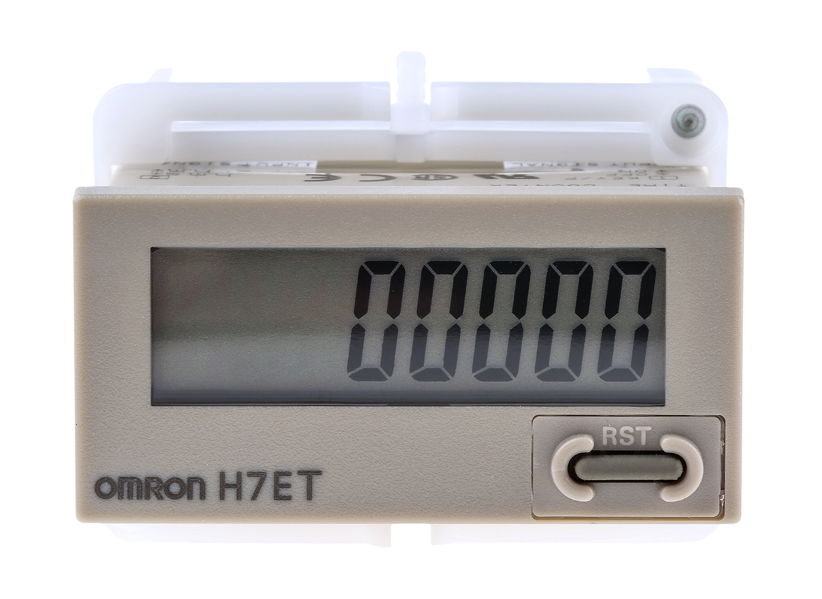 Omron H7E Timer, 7 Digit LCD, 24 → 240 V ac/dc
