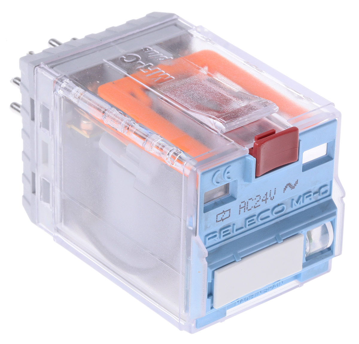 Releco Plug In Power Relay, 24V ac Coil, 10A Switching Current, 3PDT