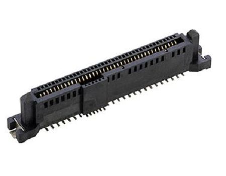 Amphenol Communications Solutions Vertical Receptacle Edge Connector, 68-Contacts, 0.8 mm, 1.27 mm Pitch, 2-Row