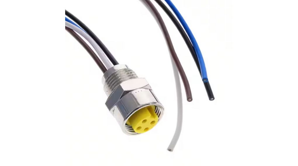Molex Female 4 way Mini-Change Receptacle to 4 way Circular Connector, 3 m