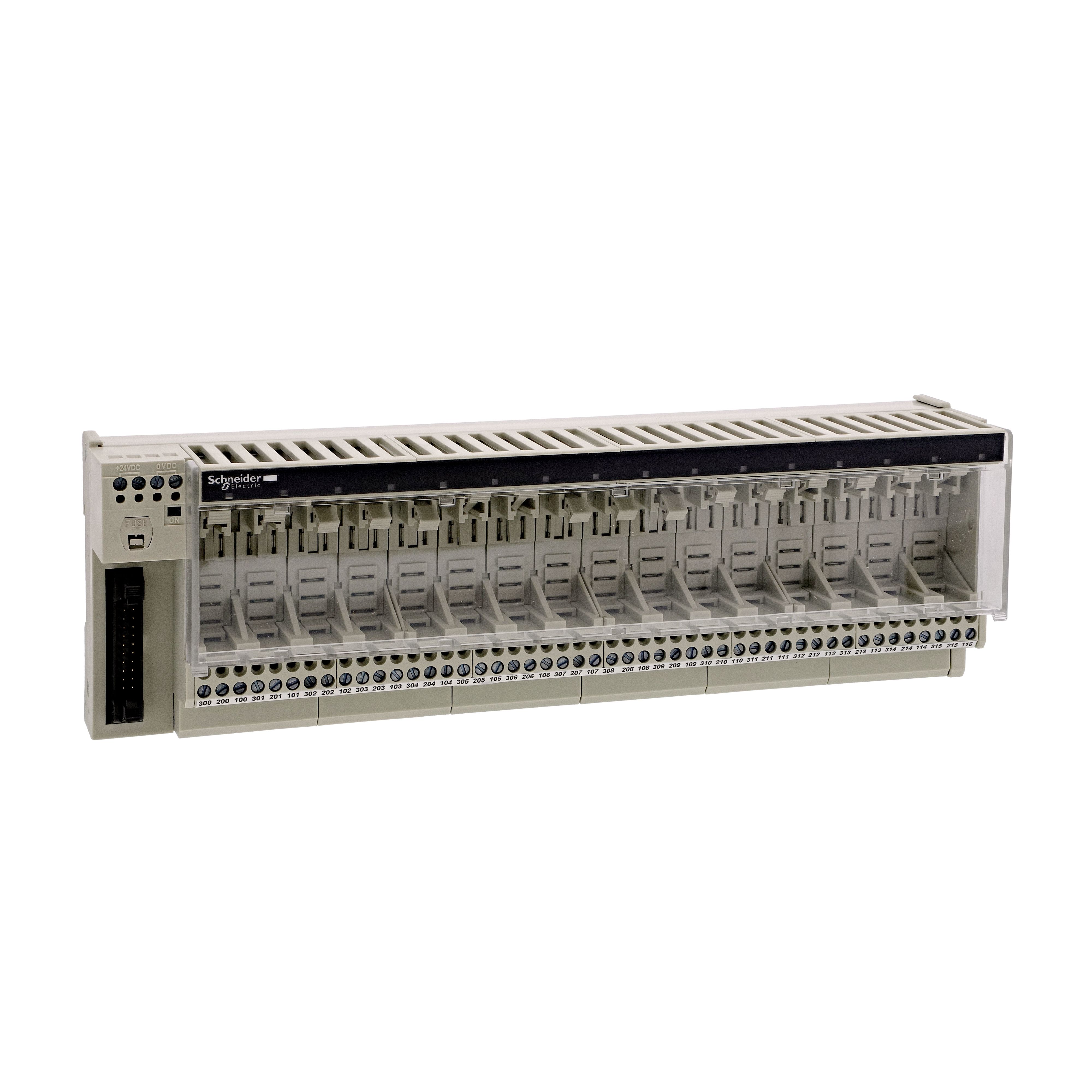 Schneider Electric ABE7P Series Module for Use with ABE7ACC21, ABR7S33, ABS7A3., ABS7SC3, 19 - 30 V Supply, 16-Input
