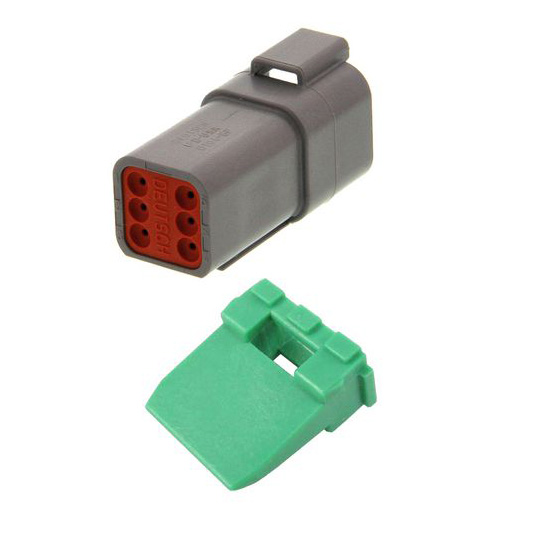 TE Connectivity, DT Automotive Connector Plug 6 Way, Wire Termination DT04-6P-KIT