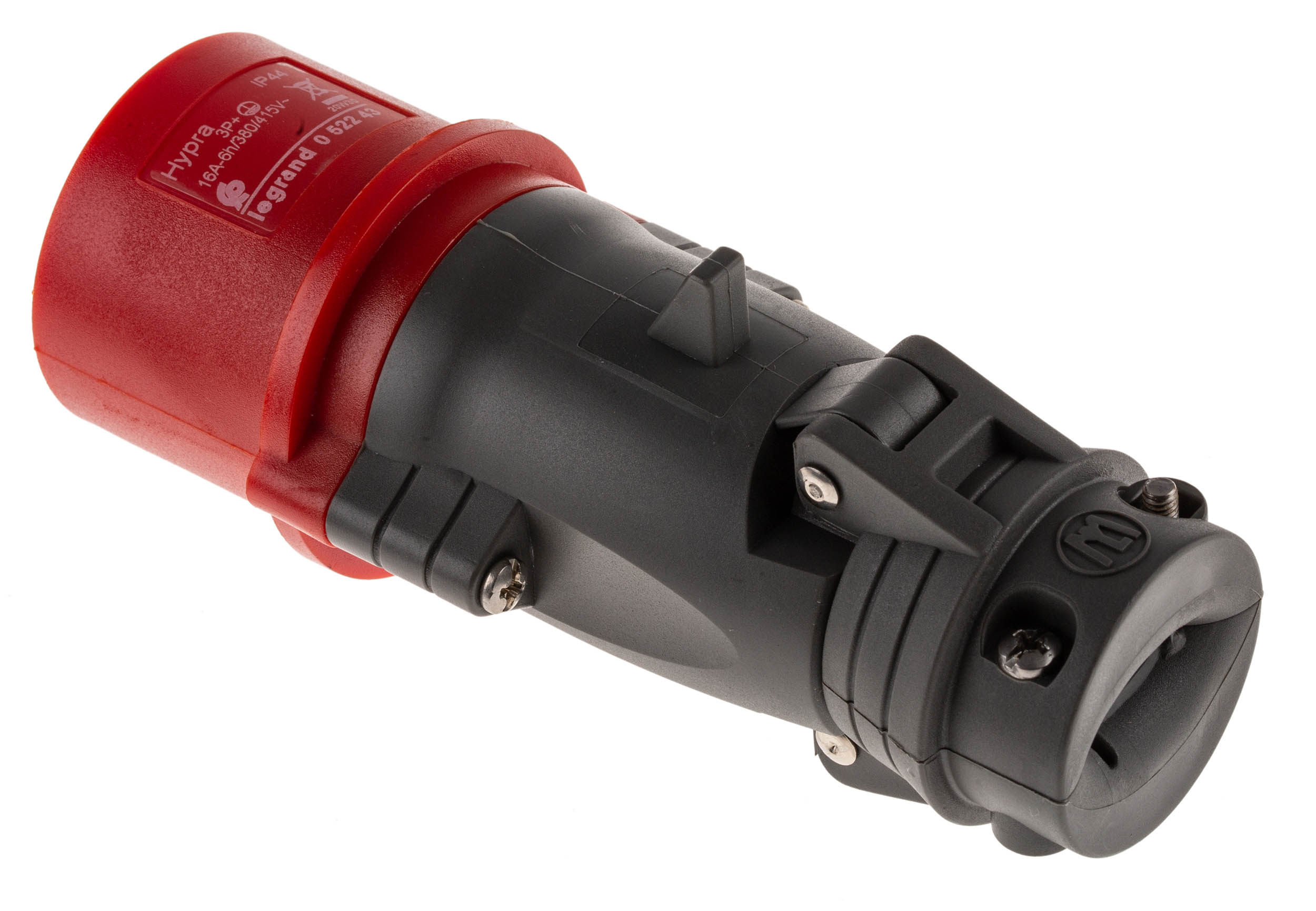 Legrand, HYPRA IP44 Red Cable Mount 3P + E Industrial Power Plug, Rated At 16A, 415 V