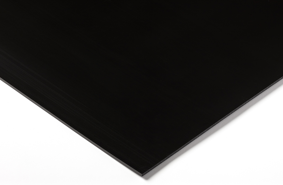 RS PRO Black Plastic Sheet, 500mm x 500mm x 20mm