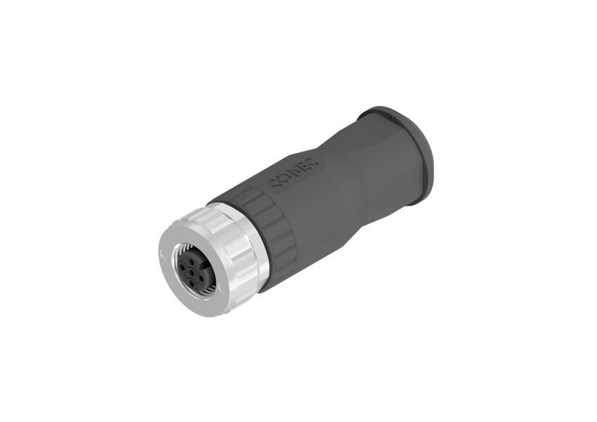 CONEC Circular Connector, 5 Contacts, Screw, M12 Connector, Plug, Female, IP67, 43 Series