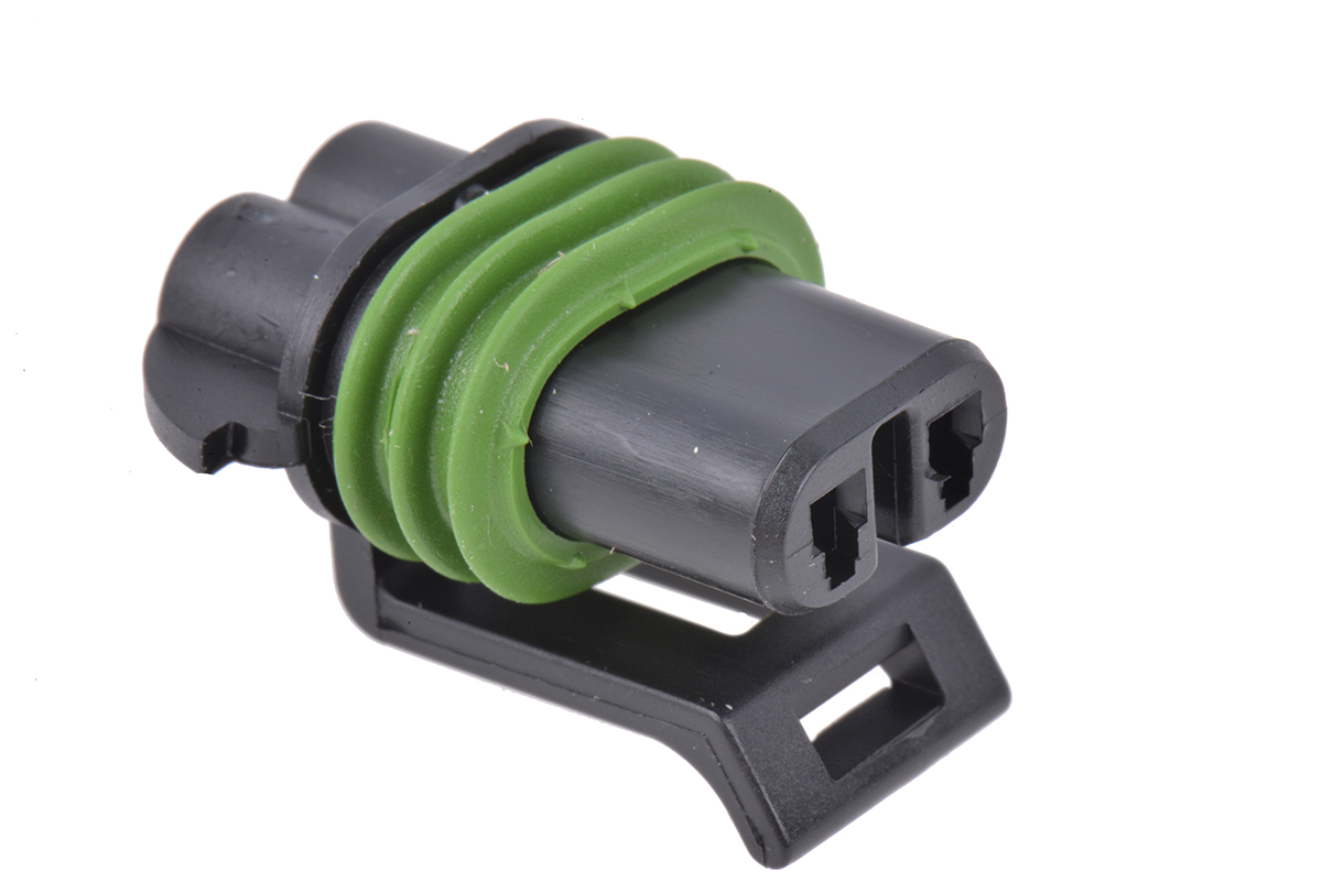 Delphi, Metri-Pack 150 Automotive Connector Socket Black Cable Mount 2 Way, Crimp Termination 10737794