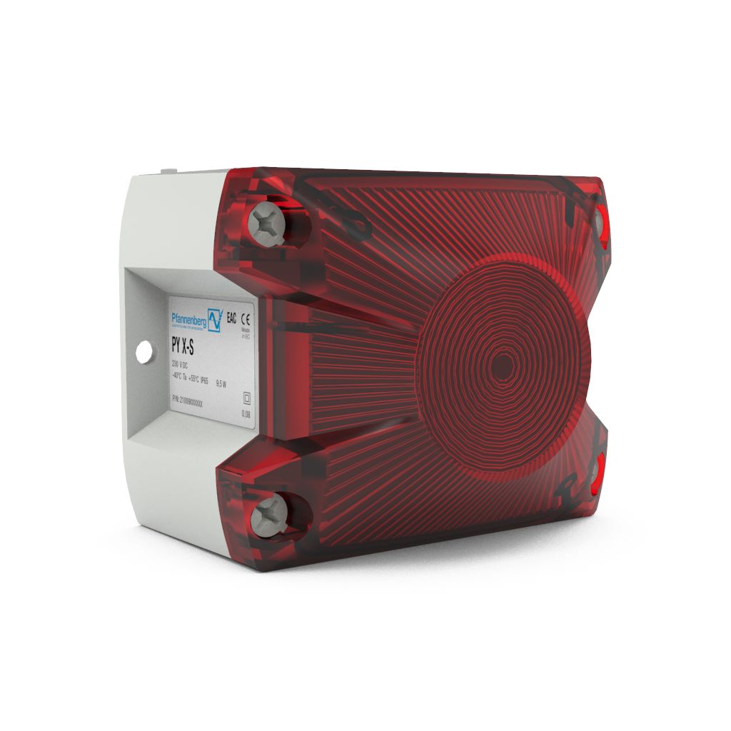 Pfannenberg 21513815055 Series Red Blinking, Continuous Beacon, 12 → 48 V dc, Panel Mounted, LED Bulb, IP66