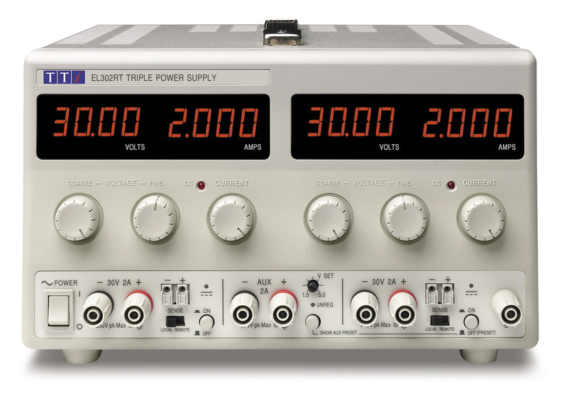Aim-TTi EL-R Series Digital Bench Power Supply, 0 → 30V, 0 → 2A, 3-Output, 130W - UKAS Calibrated