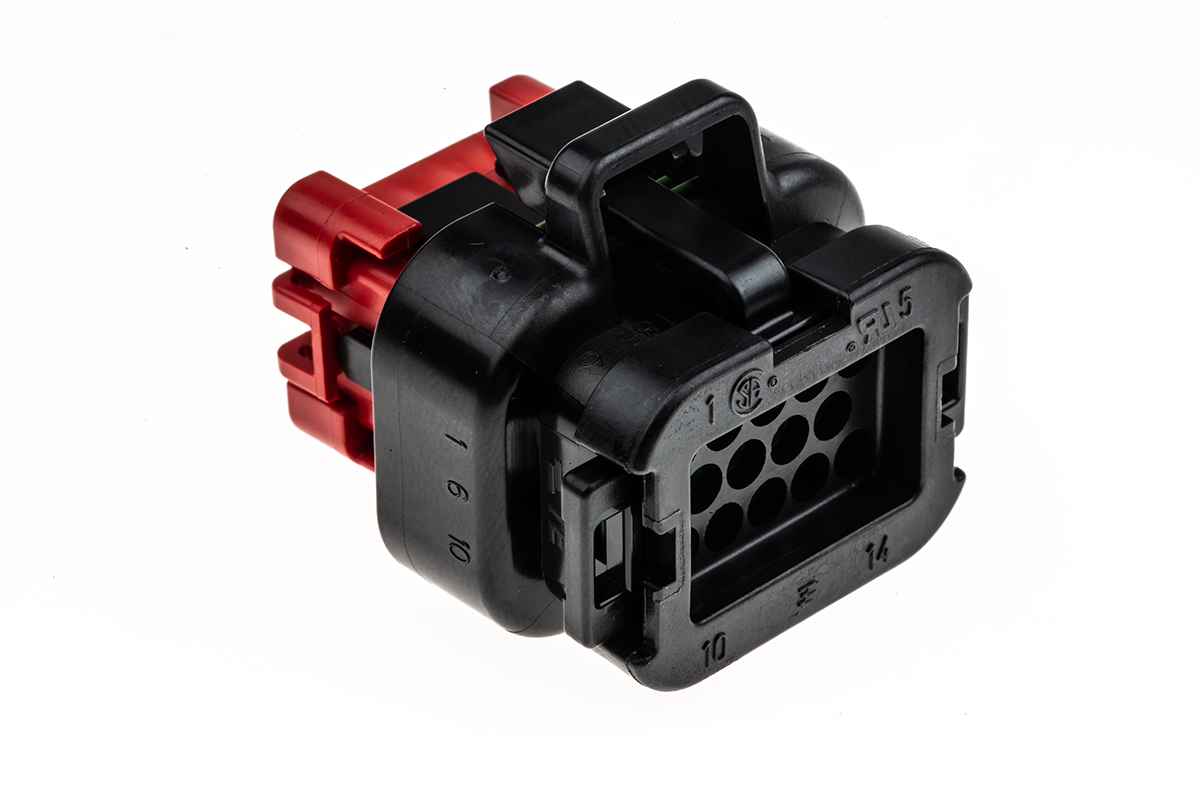 TE Connectivity, AMPSEAL Automotive Connector Plug Black 14 Way 776273-1