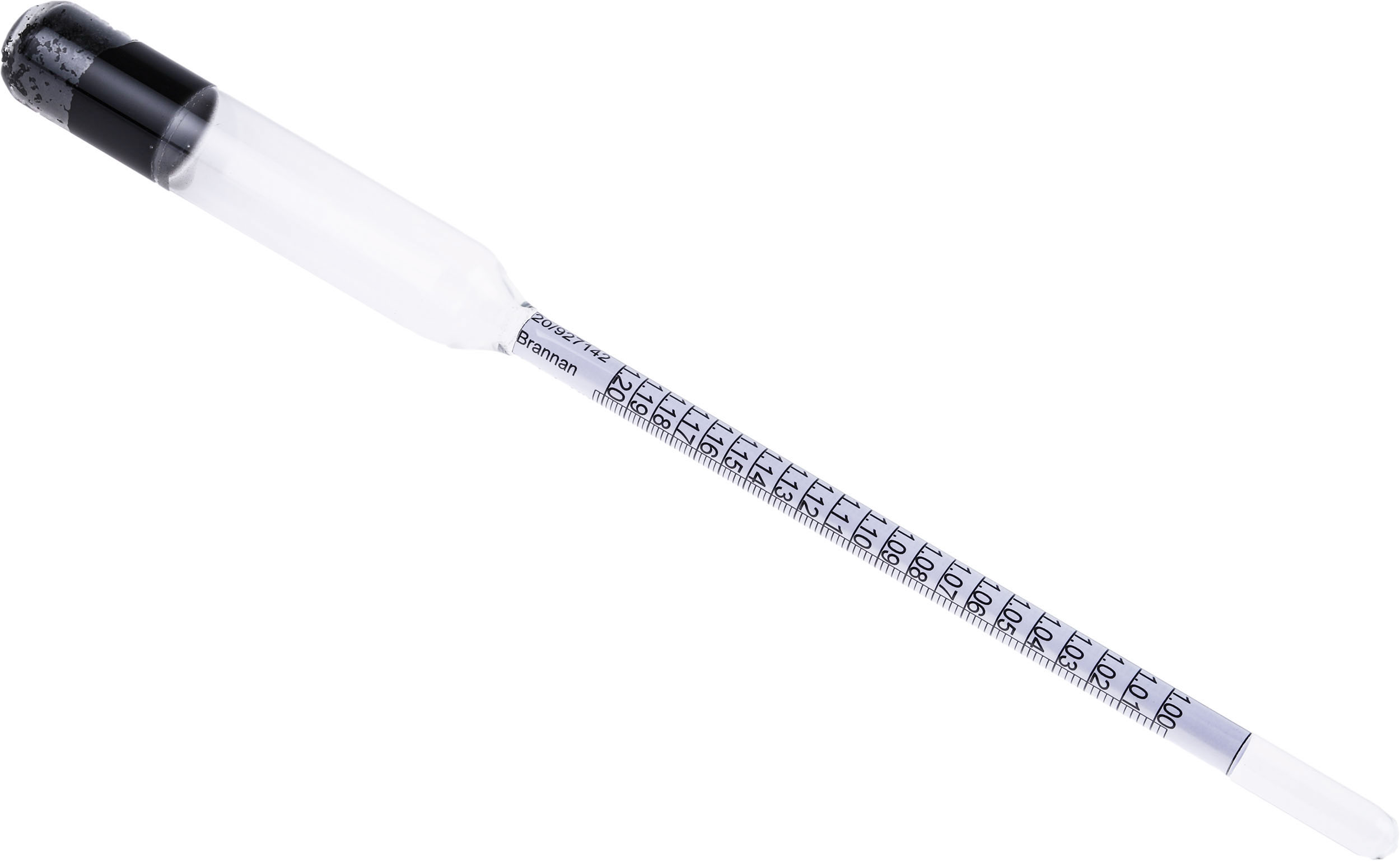 Brannan Hydrometer, 1°SG min 1.2°SG max, 15.6°C