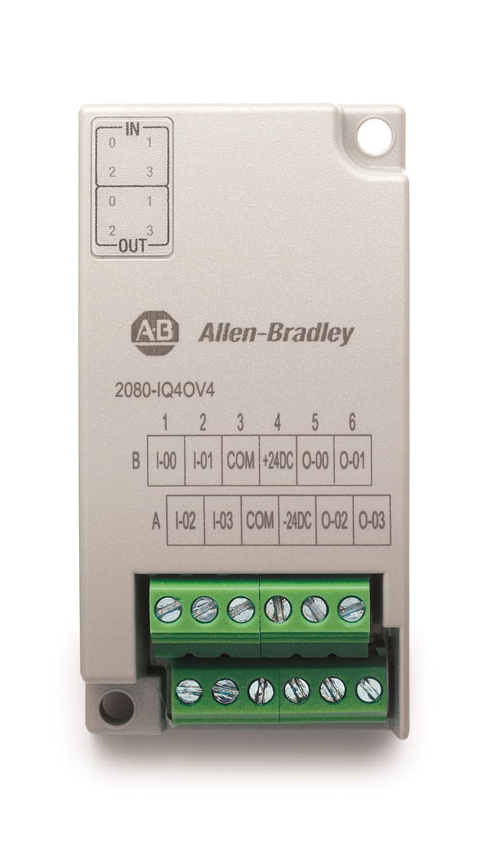 Allen Bradley Bulletin 2080 Series PLC I/O Module for Use with Micro 800 System, Digital, Digital, 10.8 → 30 V dc