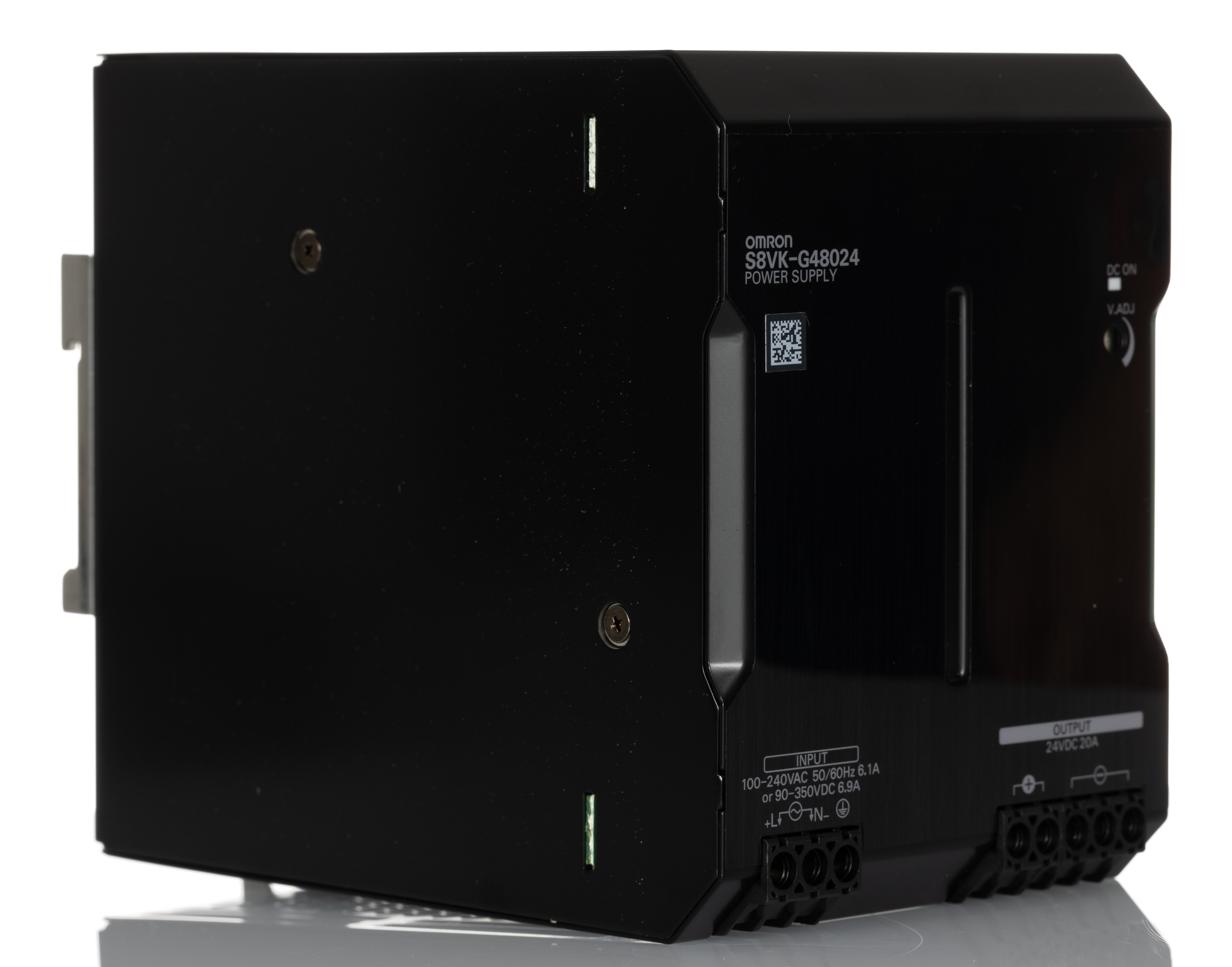Omron S8VK-G Switched Mode DIN Rail Power Supply, 100 → 240 V ac / 90 → 350V dc ac, dc Input, 24V dc dc