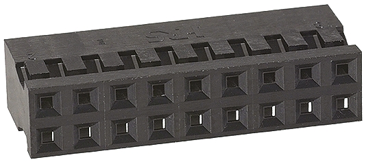 Hirose, A3B Female Connector Housing, 2mm Pitch, 18 Way, 2 Row