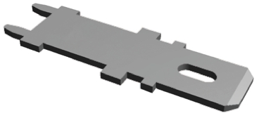TE Connectivity FASTON .250 Uninsulated Male Spade Connector, PCB Tab, 6.35 x 0.81mm Tab Size