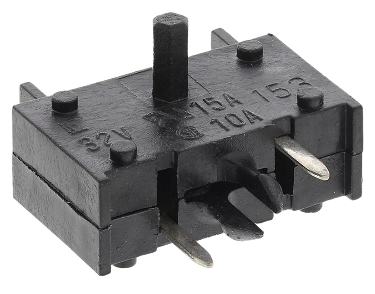 Littelfuse 15A PCB Mount Fuse Holder for Mini Fuse, 32V dc