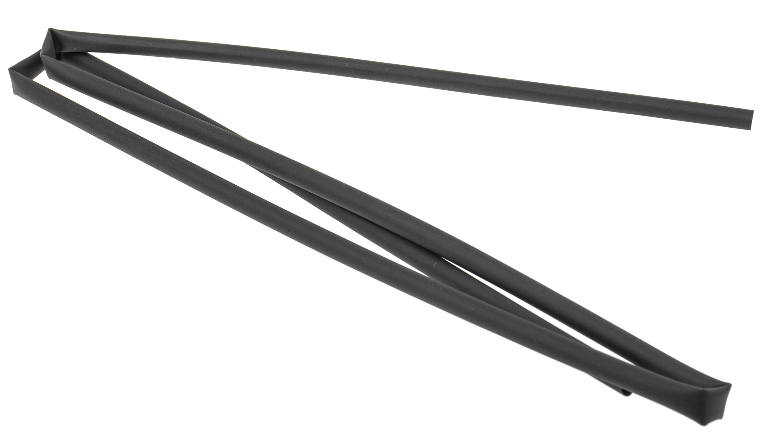 RS PRO Heat Shrink Tubing, Black 6.4mm Sleeve Dia. x 1.2m Length 2:1 Ratio