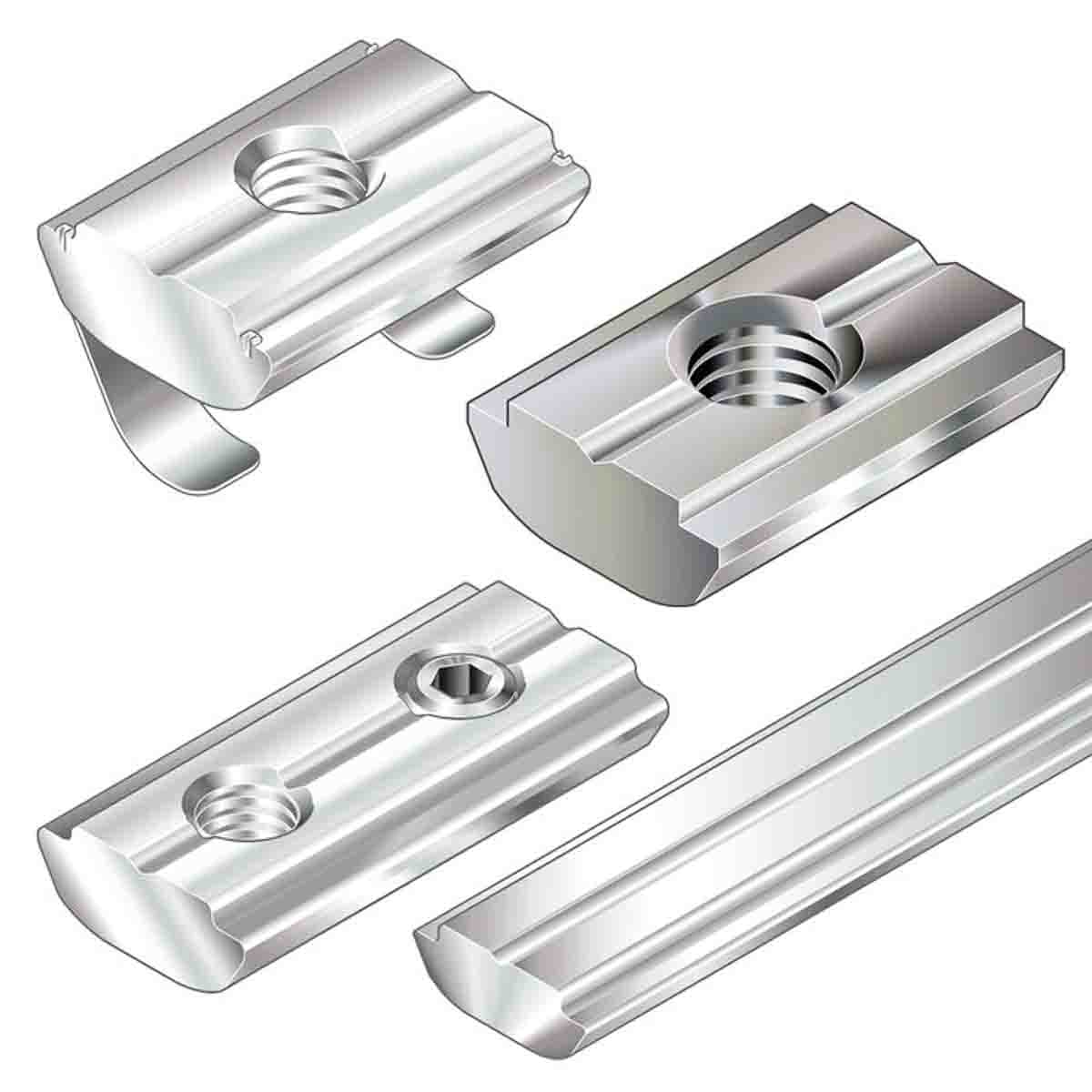 Bosch Rexroth M6 Sliding Block, Swivel-in, Connecting Component, Strut Profile 30 mm, Groove Size 8mm