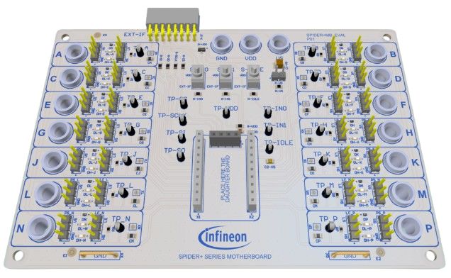Infineon SPIDERPLUSMB_EVAL Mother Board Evaluation Board for SPIDERPLUSMB_EVAL Motherboard for Small Motors, Driving