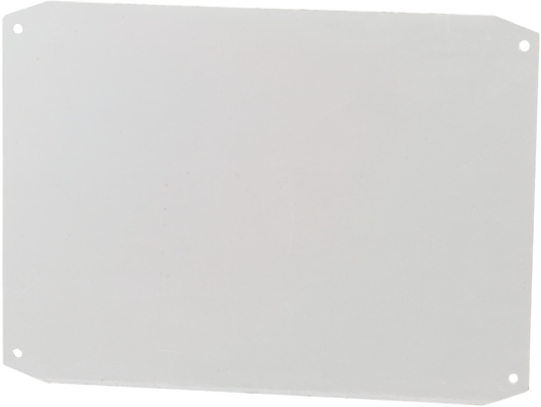 BJ Enclosures PET Mounting Plate, 4mm H, 360mm W, 458mm L for Use with Minipol Enclosure