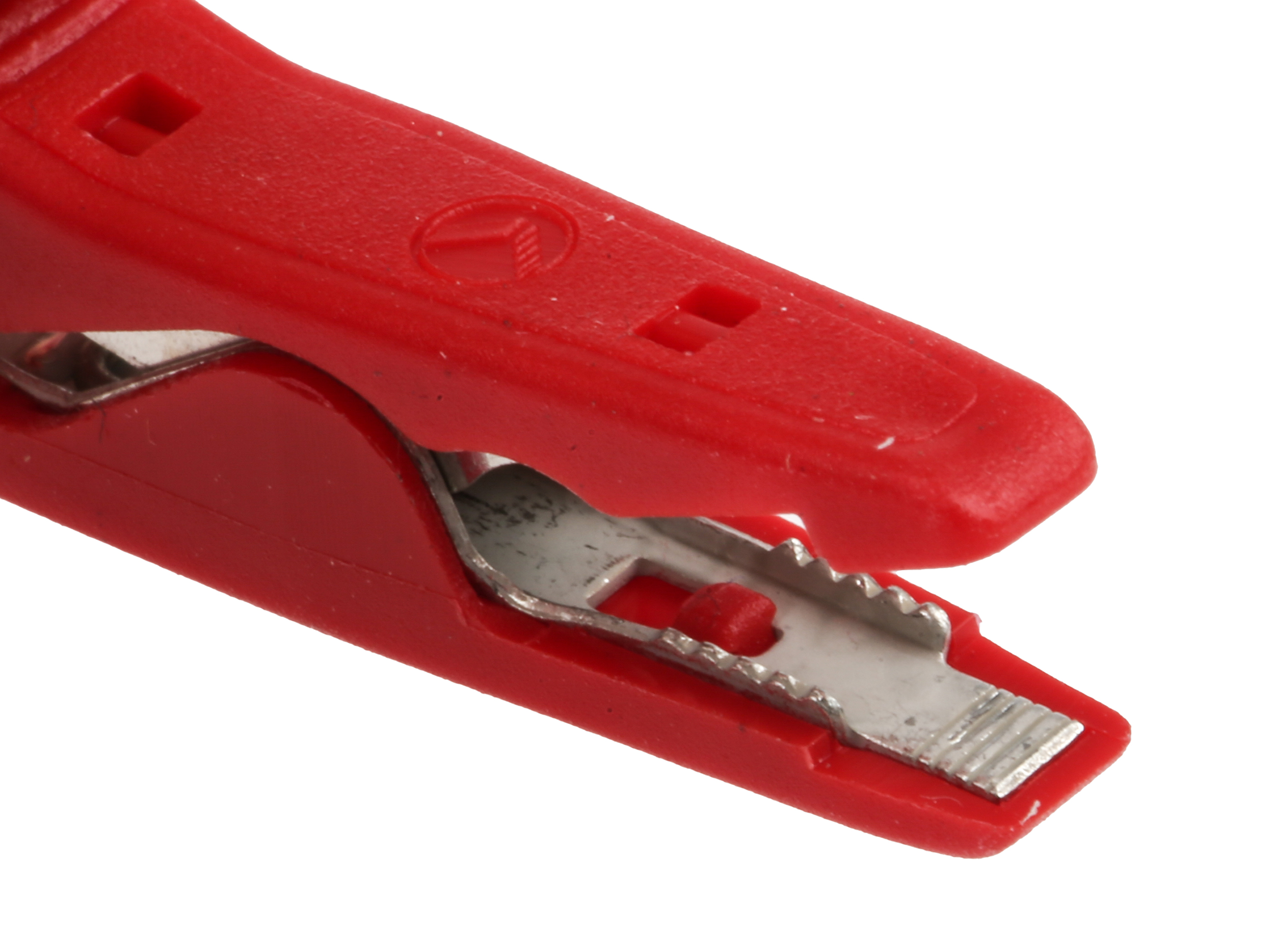 Hirschmann Test & Measurement Crocodile Clip 2 mm Connection, Brass, Bronze Contact, 8A, Red