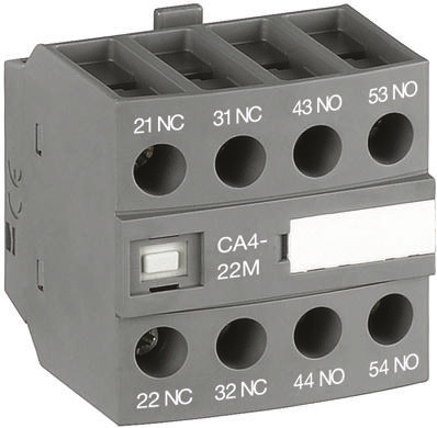 ABB Auxiliary Contact, 4 Contact, 4NC, Front Mount CA4