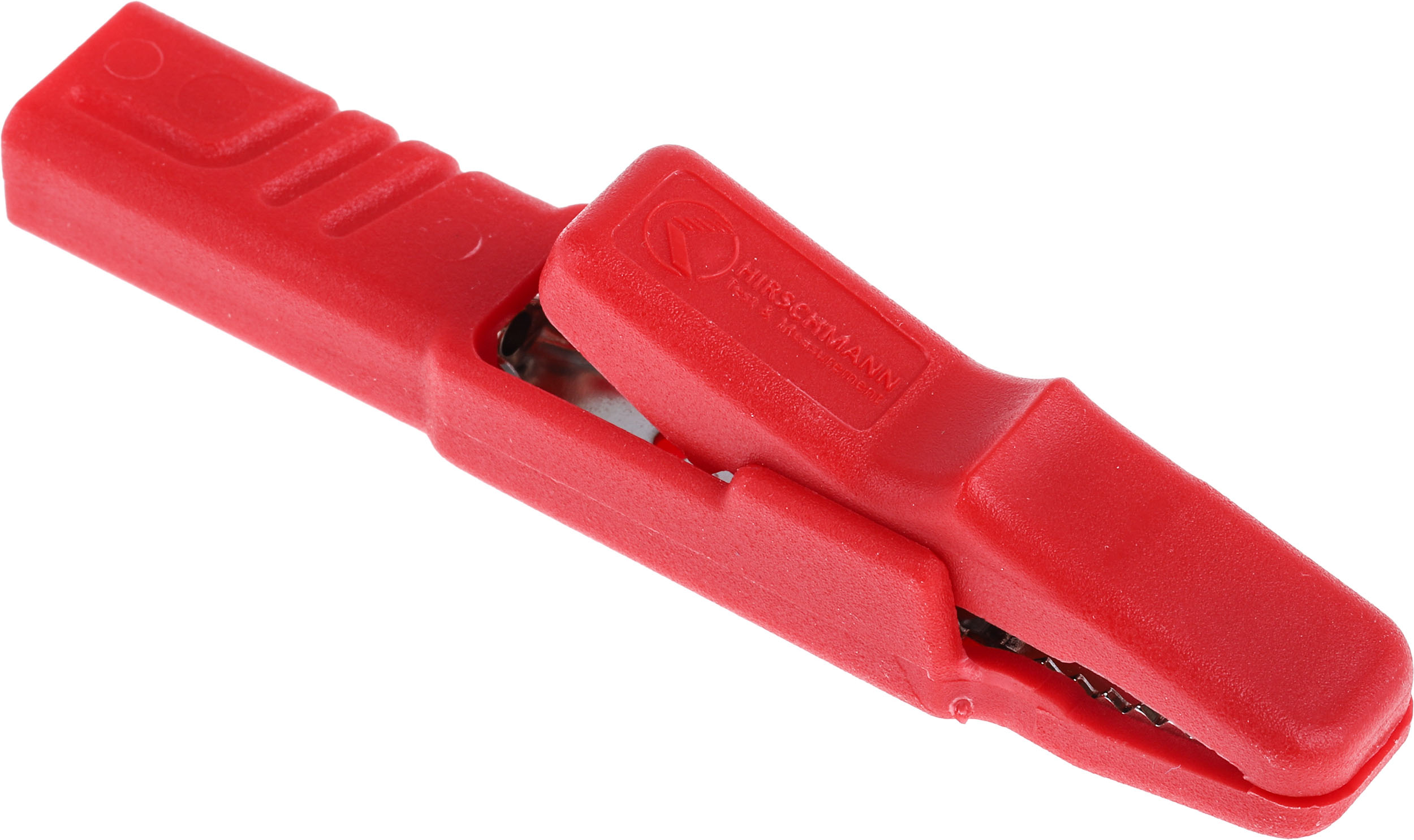 Hirschmann Test & Measurement Crocodile Clip 4 mm Connection, Brass Contact, 25A, Red
