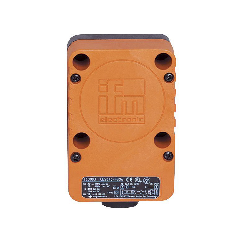 ifm electronic Inductive Block Proximity Sensor, 40 mm Detection, PNP NO/NC, 10 → 36 V dc