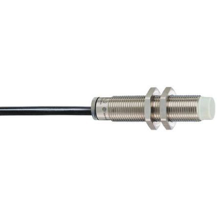 Telemecanique Sensors Inductive Threaded Barrel Proximity Sensor, M12, 7 mm Detection, NPN NO, 12 → 24 V dc