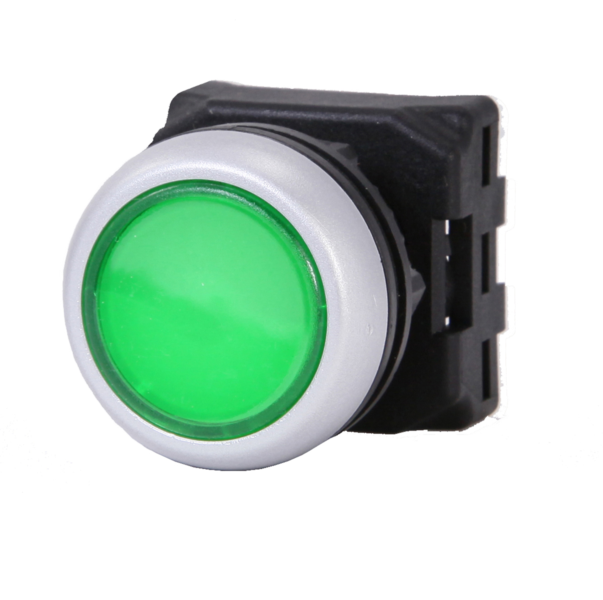 RS PRO Green Illuminated Spring Return Push Button Head, 22mm Cutout, IP65